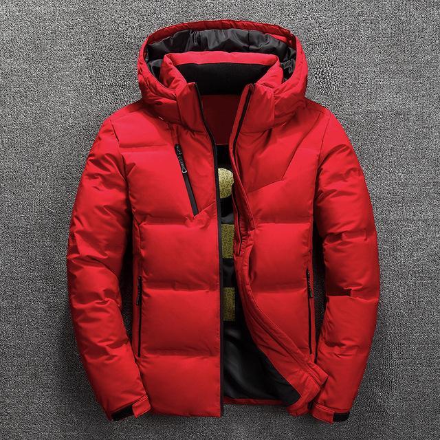 Winter Down Parkas Mens Quality Thermal